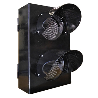 SEMÁFORO DE CHAPA – 2 ASPECTOS 140 MM.